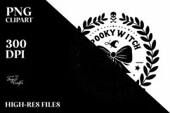 SPOOKY WITCH SOCIAL CLUB PNG Product Image 1