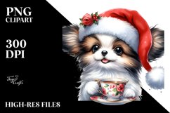 Expressive Baby Papillon, Vibrant PNG Product Image 3