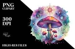 Magical Celestial Mushroom Tarot PNG Product Image 2