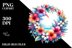 Abstract Colorful Hawaiian Wreath Product Image 2