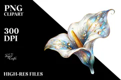 -Like Calla Lily Painting, Transparent PNG Product Image 2