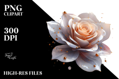 Rose Watercolor Splash PNG Product Image 2
