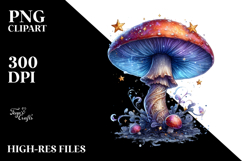 Glossy Magical Mushroom PNG Product Image 2