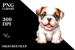 Happy Baby Bulldog PNG Product Image 2