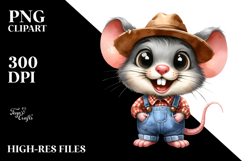 Mouse Cowboy Boots Clipart Product Image 2