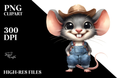 Mouse Cowboy Boots Clipart Product Image 2
