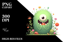 Funny Monster Digital Painting PNG Product Image 2