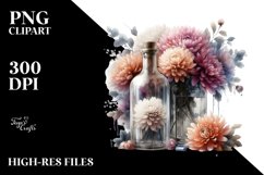 Abstract Bottle Chrysanthemum | Clipart Product Image 3