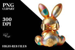 Colorful Bunny View from Back Product Image 2