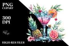 Cocktail , Watercolor PNG Product Image 2