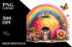 Colorful Fairy Rainbow Bird | Sublimation | Clipart Product Image 2