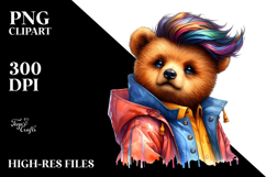Watercolor Posing Bear, Transparent PNG Product Image 2