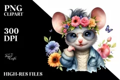 Cute Baby Mouse Model PNG Product Image 1