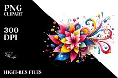 Colorful Vibrant Moon|Sublimation | Clipart Product Image 3