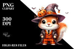 Funny Baby Squirrel Halloween Clipart Product Image 2