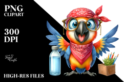 Parrot Bandana Clipart Product Image 2