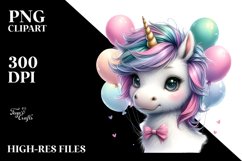 Cute Unicorn with Balloons Product Image 3