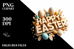 Easter Clipart |T-shirt, Mug, Tumbler Product Image 1