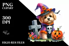 Cute Baby Dog Halloween | Sublimation | Clipart Product Image 3