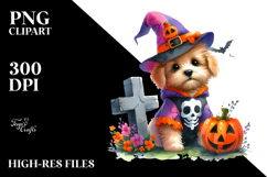 Cute Baby Dog Halloween | Sublimation | Clipart Product Image 2