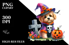 Cute Baby Dog Halloween | Sublimation | Clipart Product Image 2
