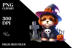 Cute Baby Dog Halloween | Sublimation | Clipart Product Image 2