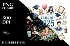 Class of 2025 Gold Foil Clipart Product Image 3