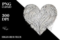 Lineart Heart, Summer PNG Product Image 2