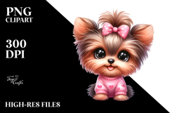 Cute Baby Cartoon Yorkipoo PNG Product Image 2