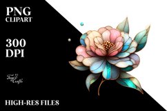 Camellia Stained | Sublimation | Clipart Product Image 1