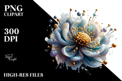 Abstract Glossy Anemone | Clipart Product Image 2