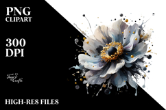 Abstract Glossy Anemone | Clipart Product Image 2