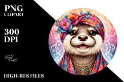 Vibrant Funny Cute Otter Portrait Product Image 2