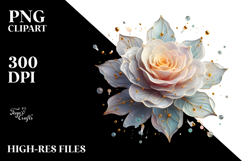 Rose Watercolor Splash PNG Product Image 2