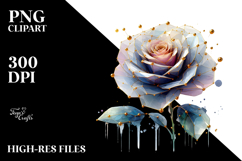 Rose Watercolor Splash PNG Product Image 2