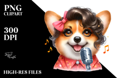 Watercolor Pembroke Welsh Corgi Clipart Product Image 2