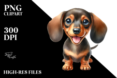 Watercolor Baby Dachshund, High-Res PNG Product Image 2