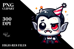 Rolling Goofy Vampire PNG Product Image 2