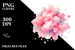 Simple Pinkish Cloud PNG Product Image 2
