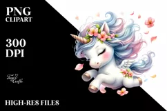 Cute Baby Unicorn | Sublimation | Clipart Product Image 1