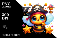 Vibrant Crazy Cute Baby Bee PNG Product Image 2