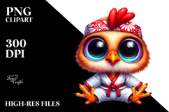 Vibrant Watercolor Rooster PNG Product Image 2