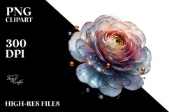 Abstract Shiny Ranunculus Clipart Product Image 3