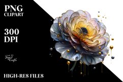 Abstract Shiny Ranunculus Clipart Product Image 1