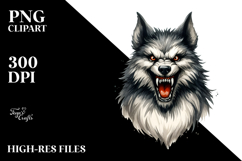 Simple Halloween Werewolf PNG Product Image 2