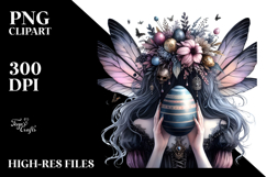Gothic Fairy with Easter Egg PNG Product Image 2