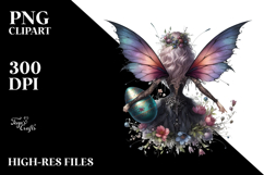 Gothic Fairy with Easter Egg, High-Res PNG Product Image 2