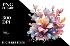 Pastel Freesia Art, Transparent PNG Product Image 2