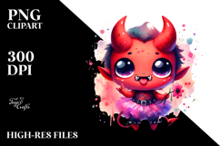 Funny Chibi-Style Demon, PNG Product Image 2