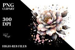 Shiny Camellia Abstract PNG Product Image 2